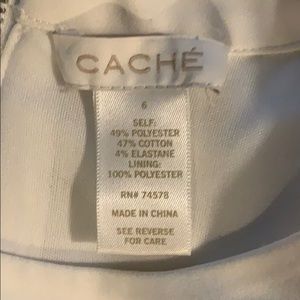 Cache Dresses - White cache dress never worn Cache Dresses - White cache dress never worn